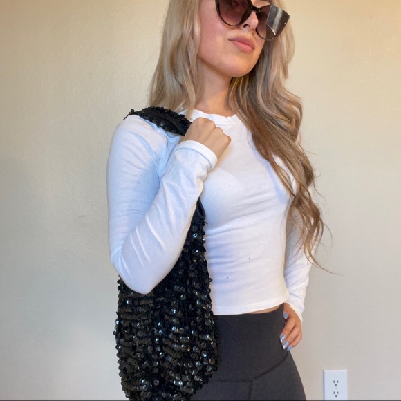 Black sequin bag - Picture 2 of 10